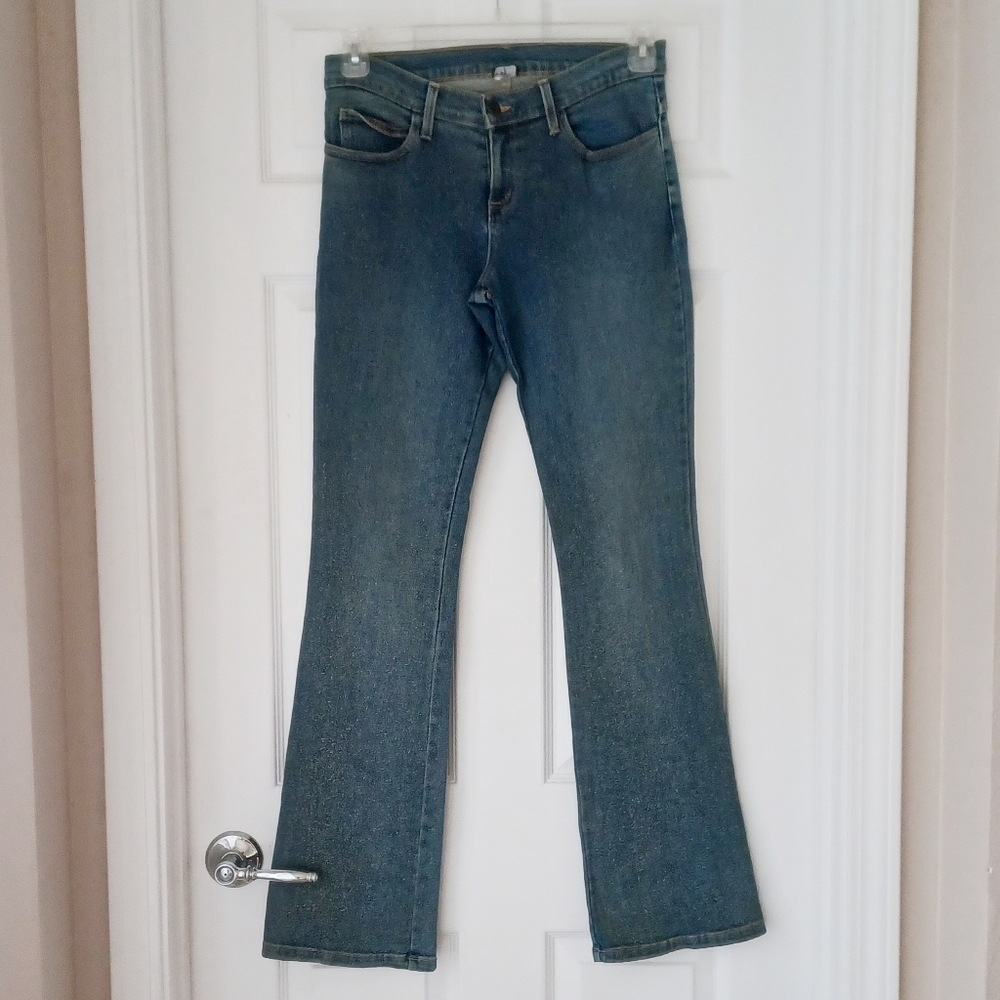 Vintage y2k styles glitter flare jeans